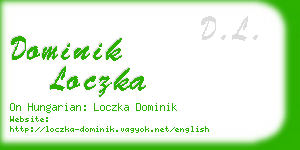 dominik loczka business card